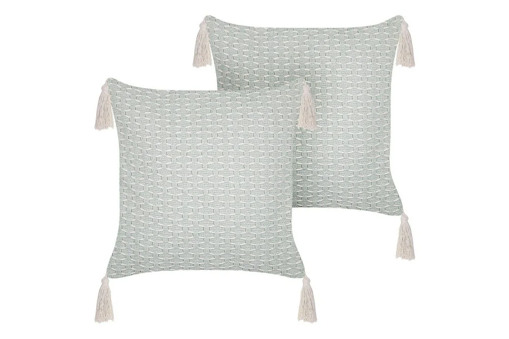 Pynteputer Hakone sett med 2 Grønn/beige, Firkantet v:2915503