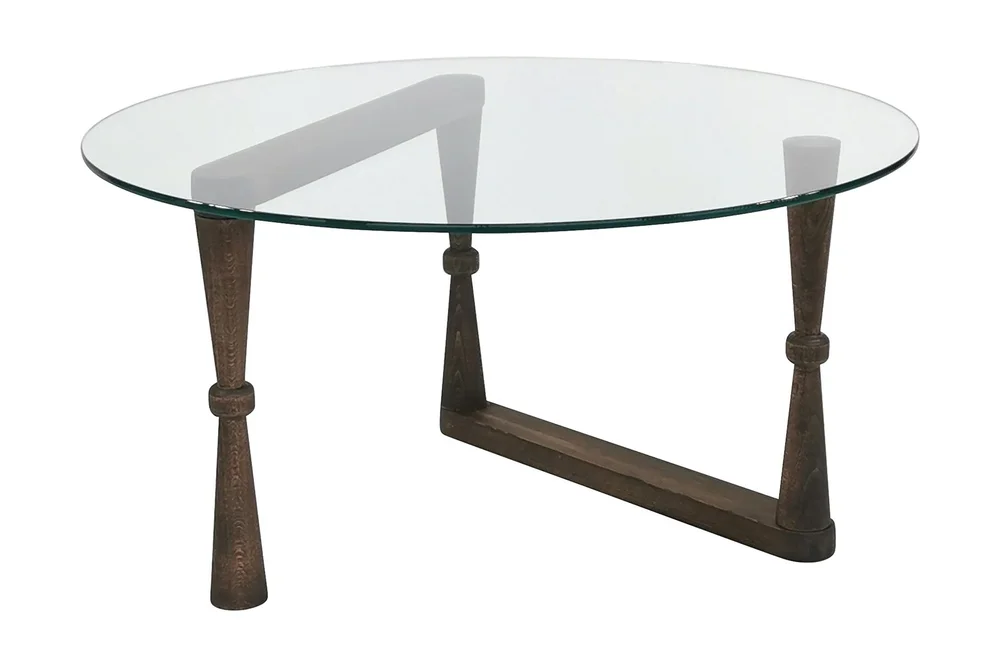 Sabani Sofabord 80 cm Rundt Svarvade Ben v:4408320