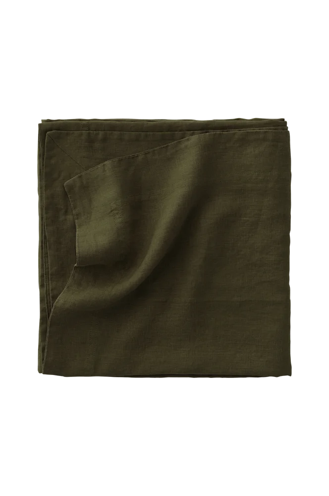 Duk Malva i 100% lin 140×140 cm – Grønn – Tekstiler | m v:7897190
