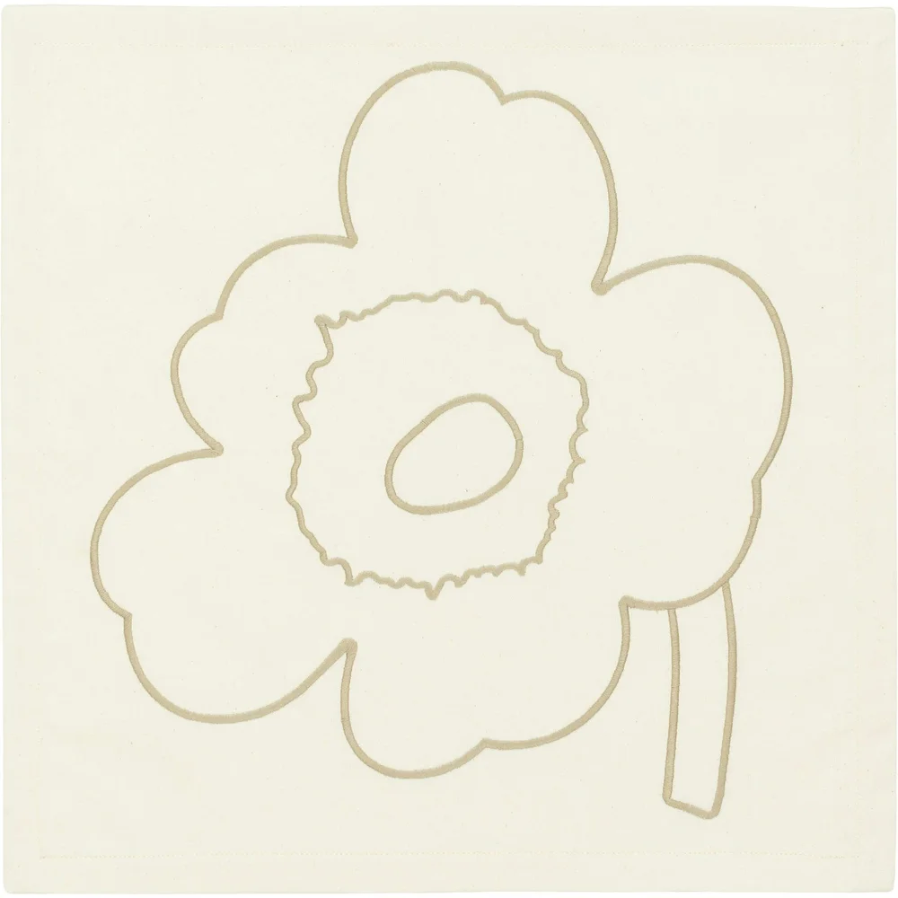 Piirto Unikko Serviett 43×43 cm 3-pk, Off-white / Straw v:6603318