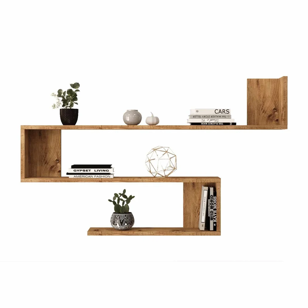Vegghylle Skye Decor Nova Shelf (120 x 71,4 x 14,5 cm) Atlantisk furu v:9665789 Vegghylle Skye Decor Nova Shelf (120 x 71,4 x 14,5 cm) Atlantisk furu v:9665789