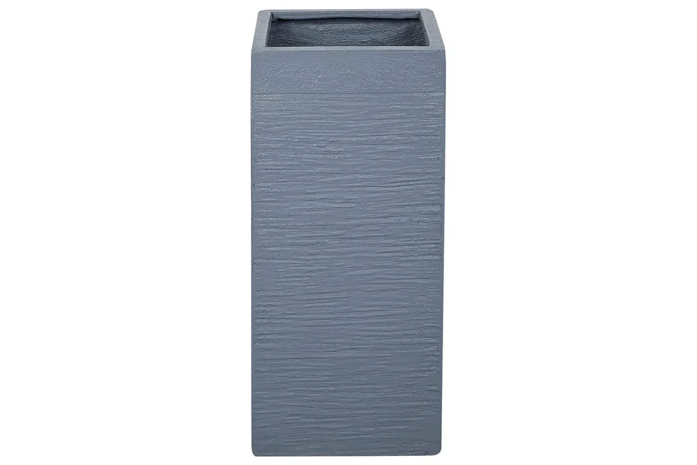 Trädgårdskruka Beliani Dion Grå, 26x26x61 cm Grey v:6344130