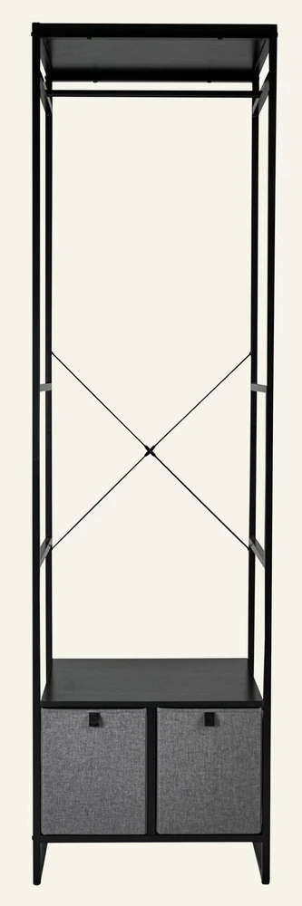 Klesstativ svart – 60×46,5×215 cm v:3176658 Klesstativ svart – 60×46,5×215 cm v:3176658