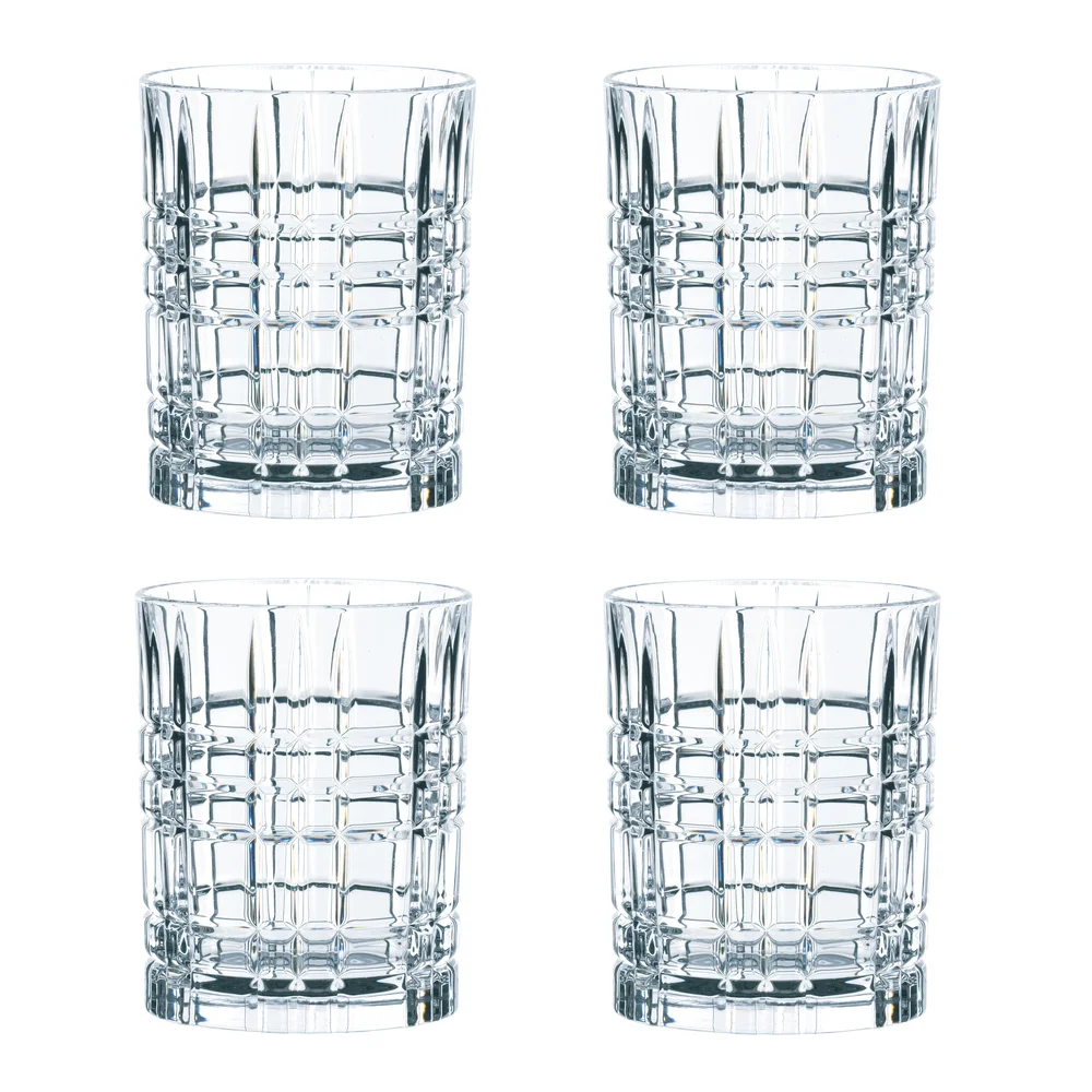 Square whiskyglass 34 cl 4-stk. v:9793984
