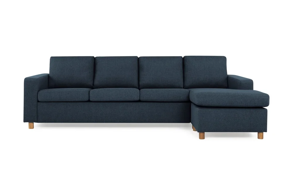 Crazy 4-seters Vendbar L-formet Sjeselongsofa i Stoff v:1493006