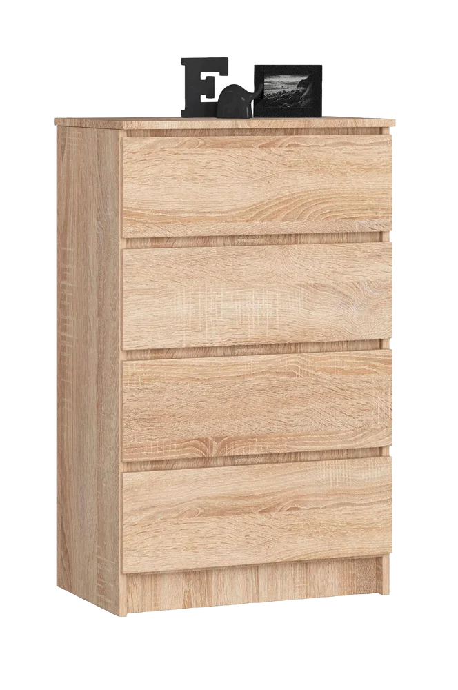 Akord kommode med 4 skuffer – Brun m v:5500894