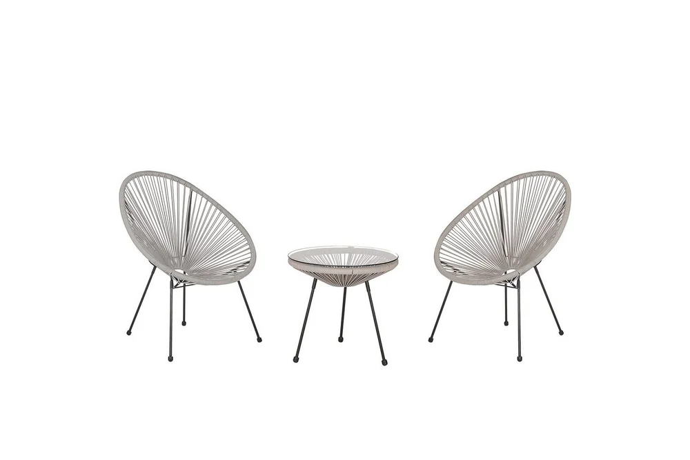 Cafeset Beliani Acapulco II Blå/Svart Light grey||Black v:9843690