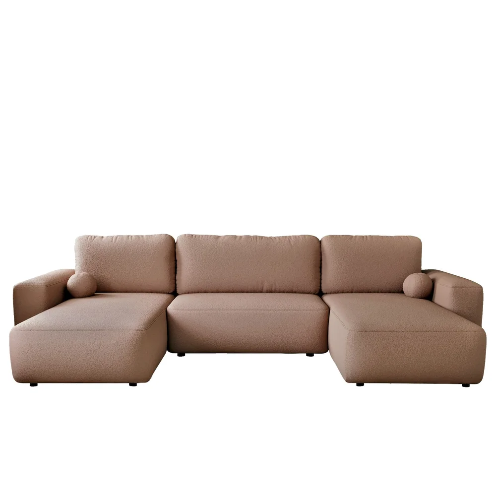 Elvior 5-seters U-formet sovesofa med dobbeltdivan v:1141777