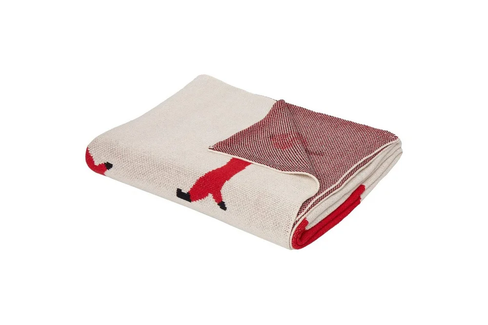 Pläd Beige, Röd, Svart v:1189891 Pläd Beige, Röd, Svart v:1189891
