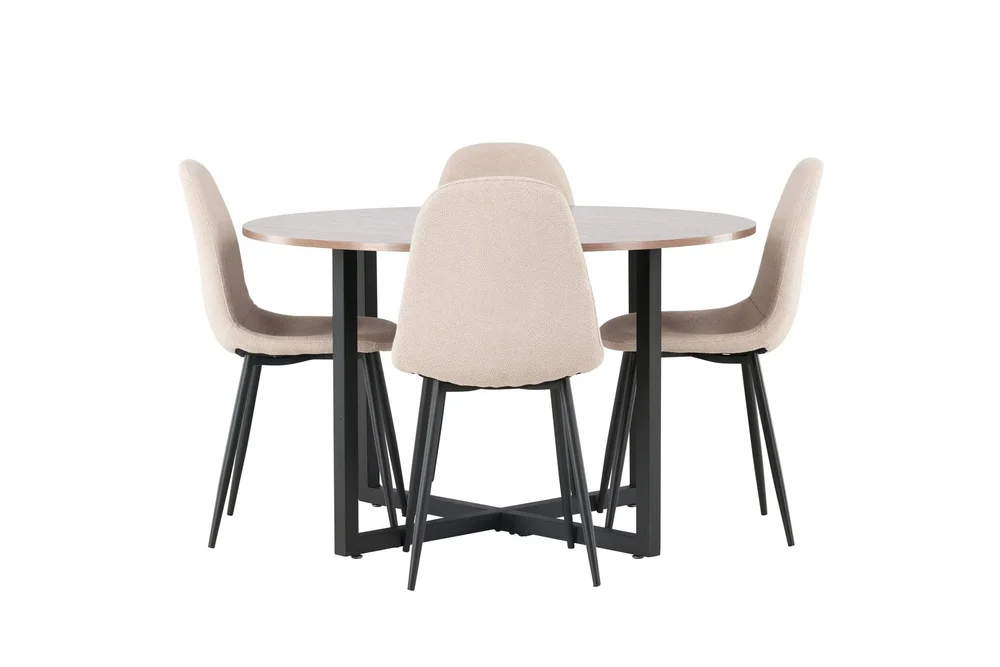 Durango Matgruppe 120 cm Rund med 4 Polar Stoler v:5353344