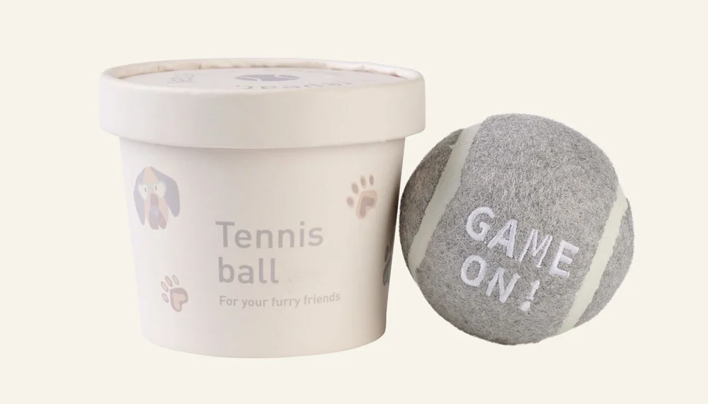 Tennisball grå – ø6,3 cm v:4543577