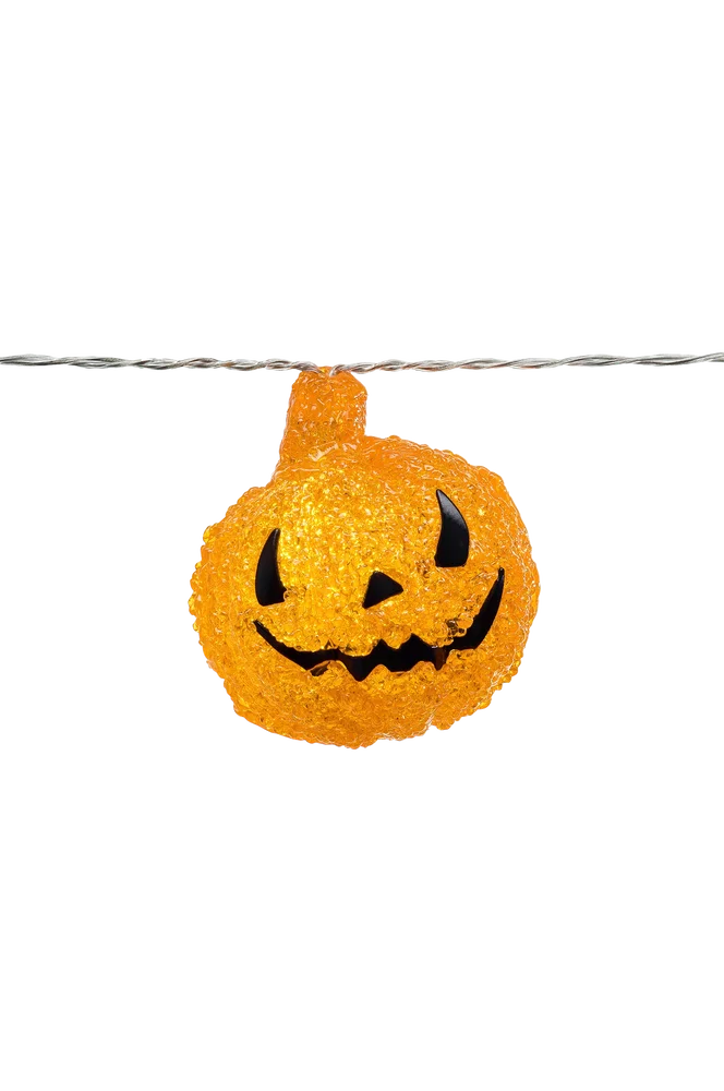 Lyssett, 8 gresskar, 16 Led B/O - Orange - Belysning | m v:7872777
