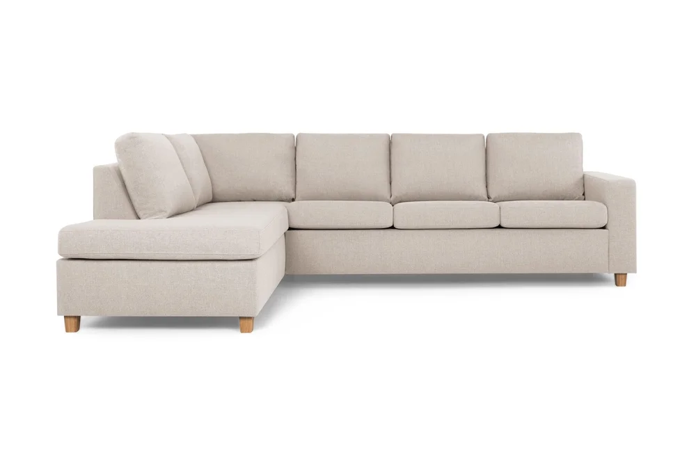 Crazy 4-seters Venstrevendt L-formet Sjeselongsofa i Stoff v:4863169