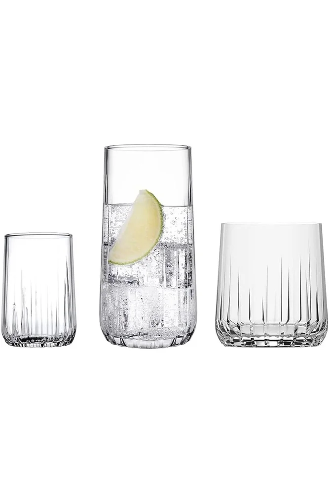 Glassett (18 deler) Opviq Nova (17 x 32 x 32 cm) Transparent v:6934643
