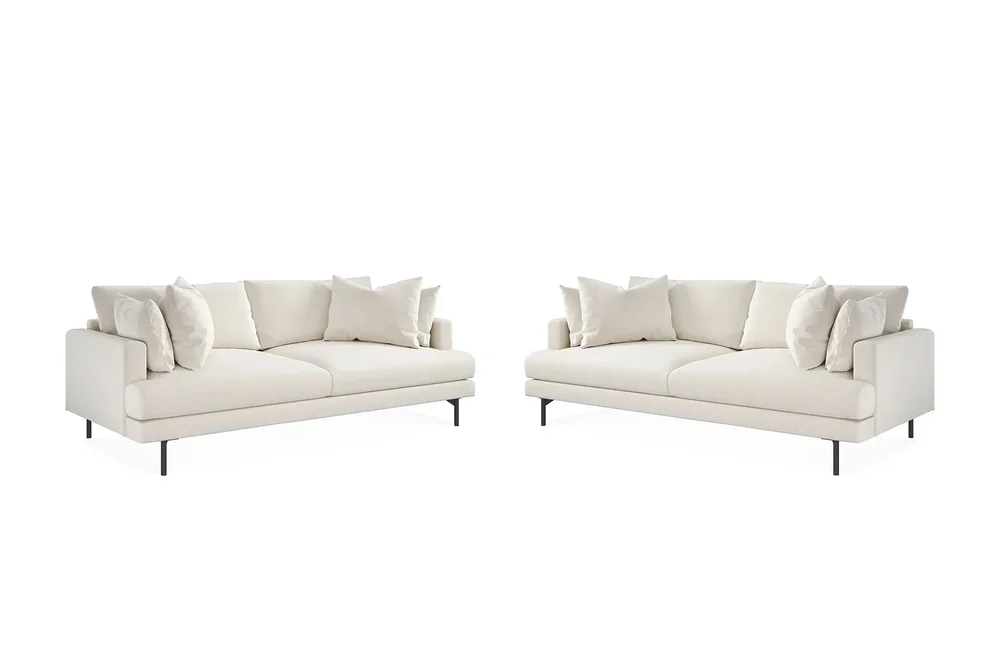 Menard Sofagruppe 4-seters + 4-seters Dyp Fløyelssofa 225 cm bred v:3956842