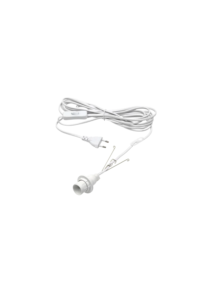 Ledningssett 500 cm – Hvit – Belysning | m v:6726092 Ledningssett 500 cm – Hvit – Belysning | m v:6726092