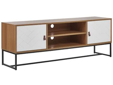 TV-benk NUEVA Lysebrun/hvit v:9656008
