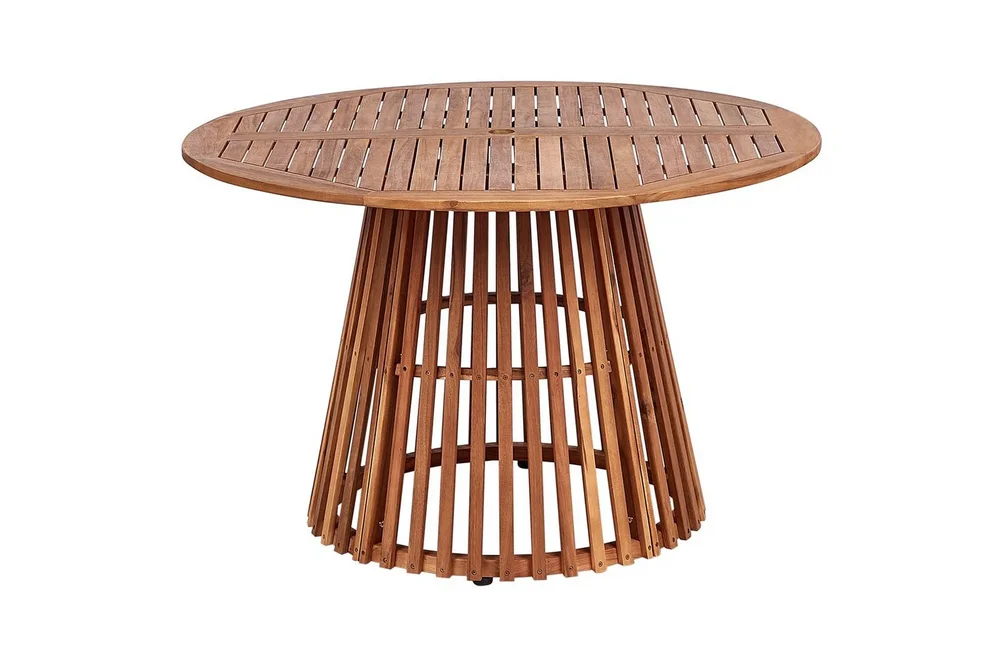 Runt bord Beliani Agello Light wood v:7506746