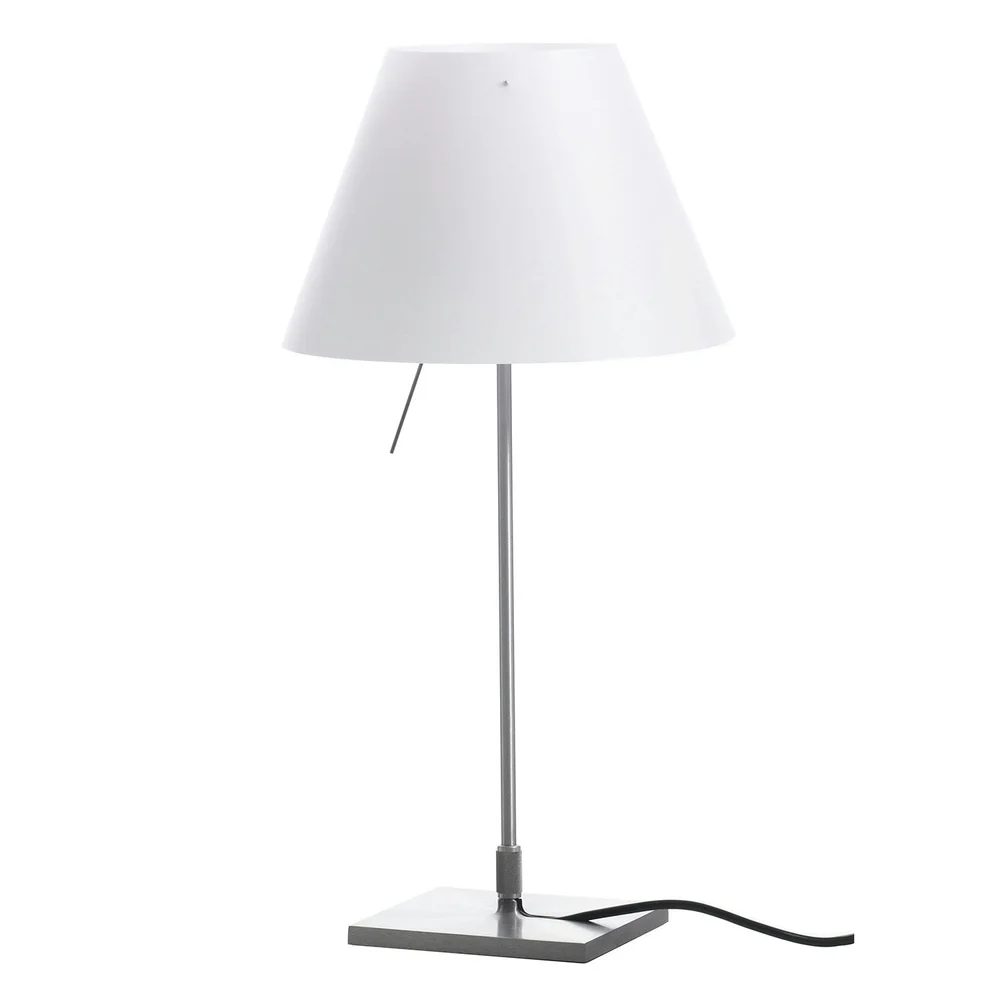 Costanzina Bordlampe, Aluminium/Hvit v:8881393