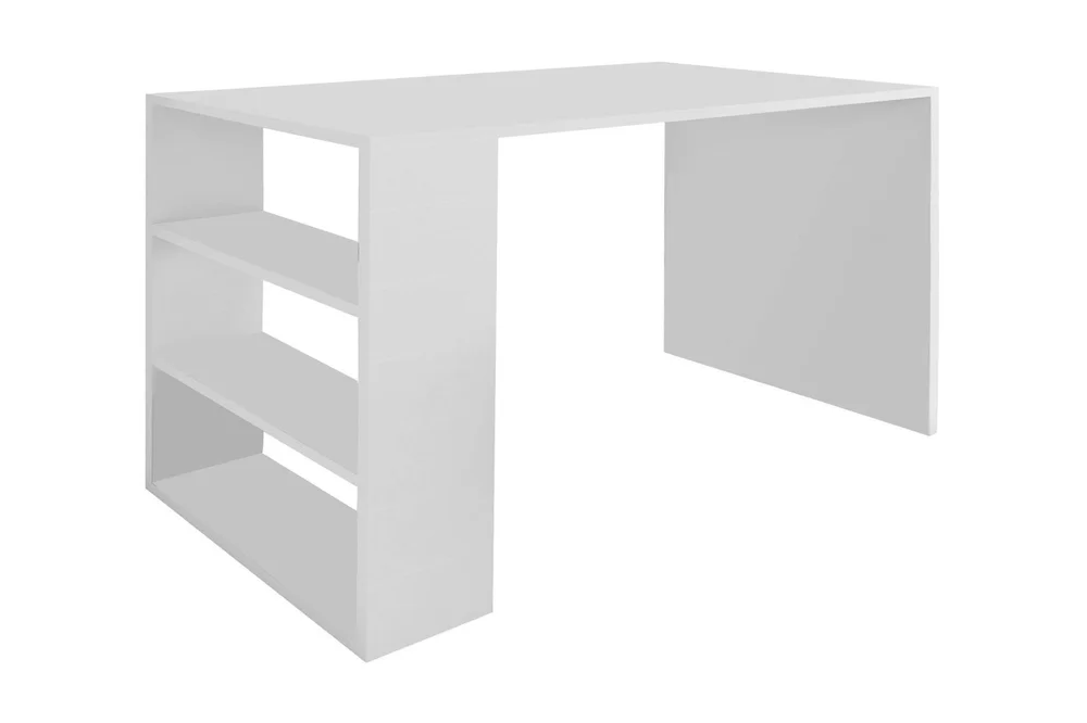 Irbene Skrivebord 90 cm med Oppbevaring 3 Hyller v:7643109