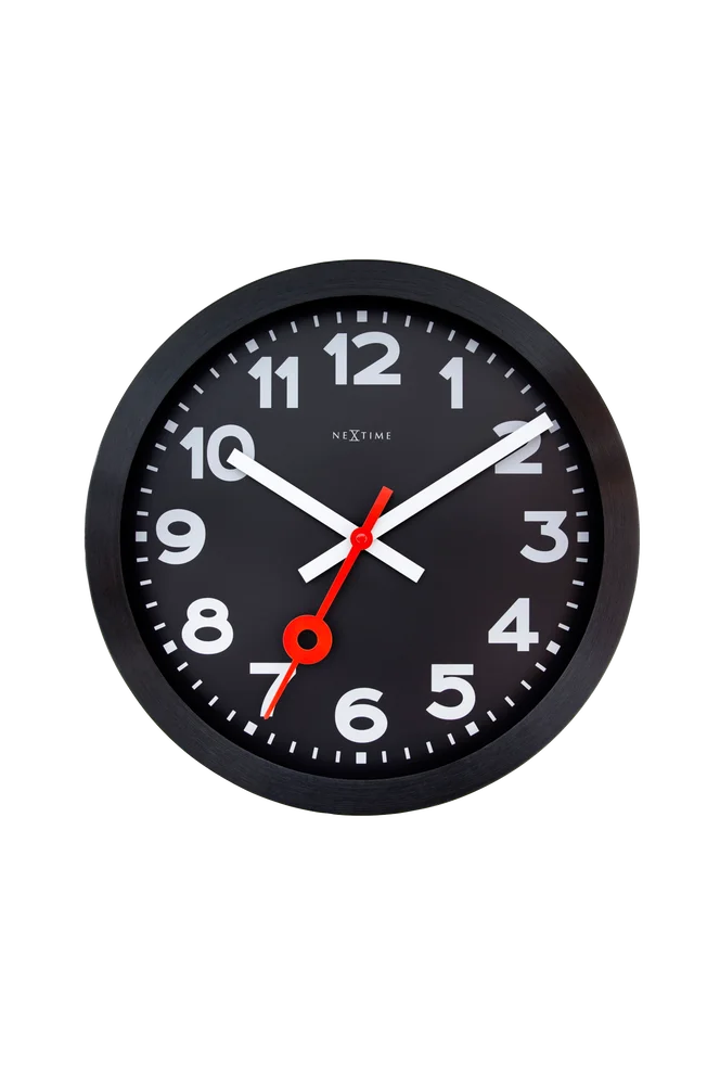Veggklokke Station Numbers 35 cm - Svart - Dekor | m v:6088217