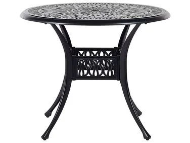Bistrobord ANCONA 90 cm 90 cm Metall Svart v:1020054 Bistrobord ANCONA 90 cm 90 cm Metall Svart v:1020054