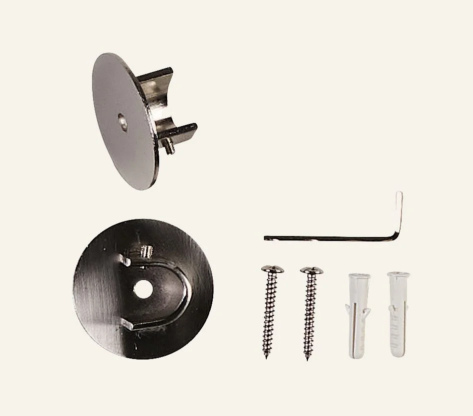 Innvendig fester for gardinstang stål - 13/16 mm v:3223097