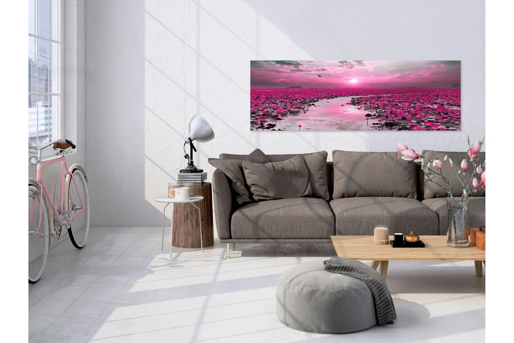 Tavla Lilies and Sunset (1 Part) Narrow 120x40 v:3092064