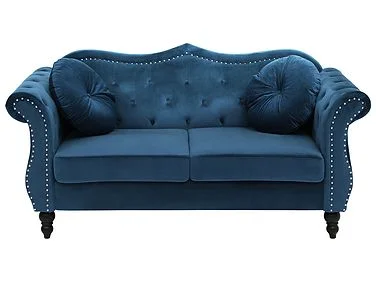 Sofa 2-seters SKIEN II Fløyel Marineblå v:6293211 Sofa 2-seters SKIEN II Fløyel Marineblå v:6293211