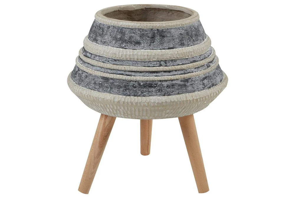 Trädgårdskruka Beliani Athaea Beige||Grey||Light colored wood v:1529614 Trädgårdskruka Beliani Athaea Beige||Grey||Light colored wood v:1529614